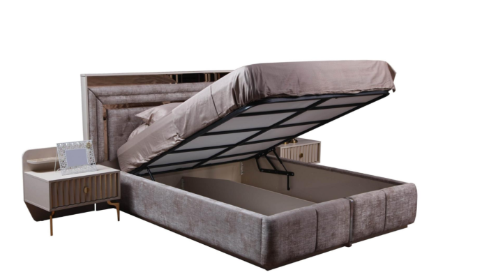 Modern Bedroom Complete's Set Bed Bedside tables Designer Furniture