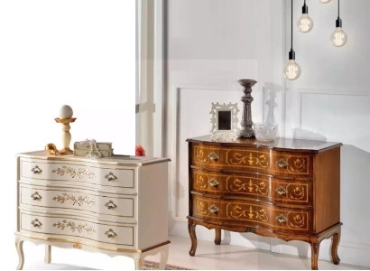 exclusive luxurious new chest of drawers from brown wood for the living room