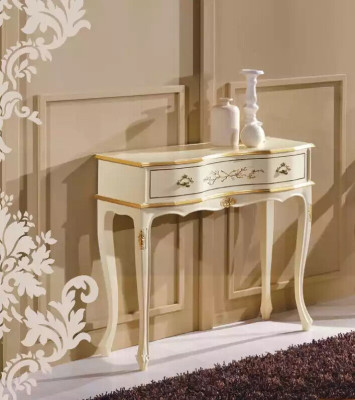 Classic r White Console table side wooden furniture Bedroom Design