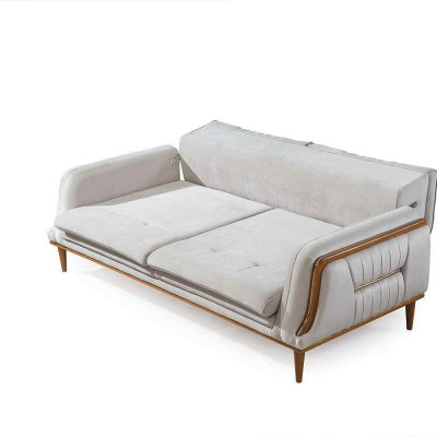 Modern white luxury sofa for Living room and 1 Seater Armchair