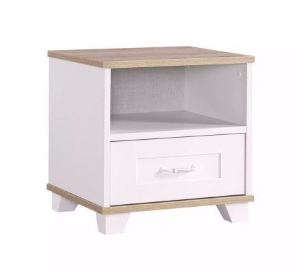 Children's bedside table design Bedside table night console Childrens room Wood White