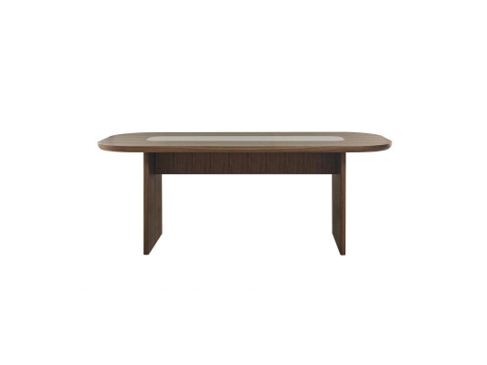 Suite Dining room Dining set Dining table Set 7pcs Brown Wood new