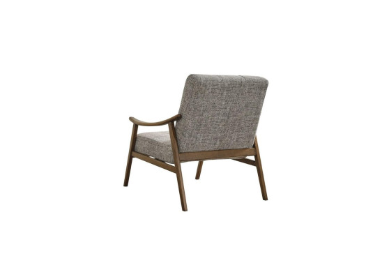 Armchair Wing Chair Seater Polyester Gray Fabric Living room Modern