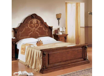 Bedroom Bed Wood 160x200 Beds Brown Double bed Furniture