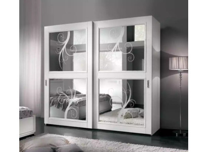 Bedroom Furniture Italy Wooden Cabinet Real wood Wardrobe White new