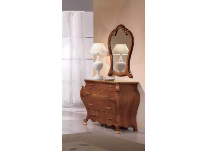 Bedroom Mirror Chest of drawers Wood Classic s Design Luxury Brown new