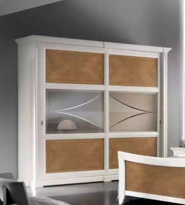Designer Clothes cabinets Furniture Living Furniture Wood Wardrobe White