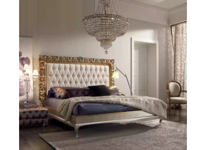 Bed Luxury Bed Frame Wood Bedroom Double Italian Furniture new
