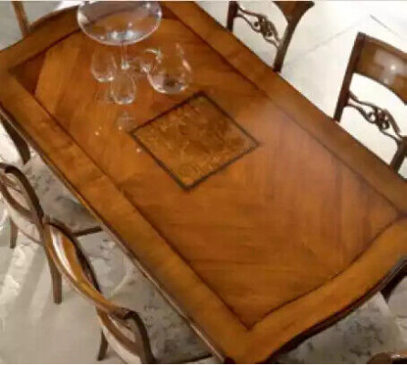 Dining table 6x chairs Dining room Dining set Wood Sideboard 9-piece suite