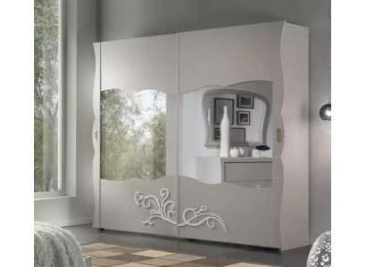 Wardrobe Wardrobe Luxury Furniture Wood for Bedroom Gray Modern