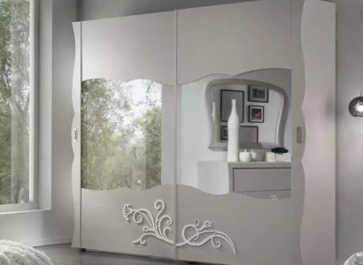 Wardrobe Wardrobe Luxury Furniture Wood for Bedroom Gray Modern