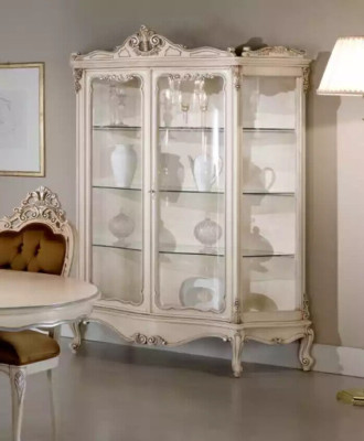 Showcases Glass Wardrobe Display case Living room Wood Sideboard Luxury Furniture new