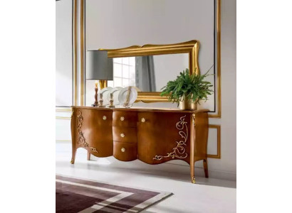 Sideboard Italian Furniture Mirror 2-piece Chest of drawers Sideboard Wardrobe Wood