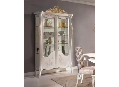 Showcases Glass Wardrobe Display case Living room Wood Sideboard Italian Furniture
