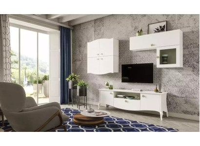 Luxury tv stand Living room TV cabinet Lowboard Sideboard Wall unit White new