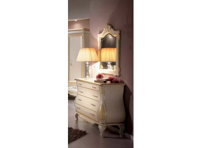 Chest of drawers Luxury Mirror Classic White Bedroom Furniture Cabinets Chests of drawers
