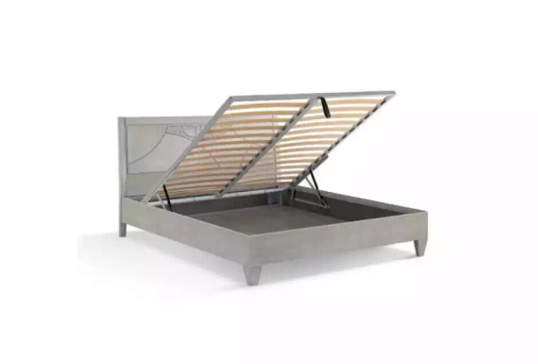 Bedroom Set Bed 2x Bedside tables Console Beds Luxury Upholstery 5 pcs.