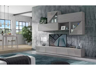 Wall Units Shelf Living Wall Side Low Board Shelves Wood design Cabinets