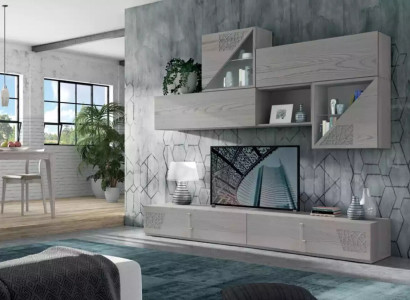 Wall Units Shelf Living Wall Side Low Board Shelves Wood design Cabinets