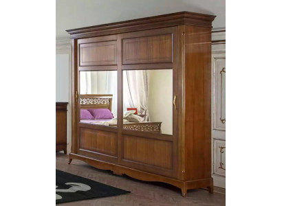 Bedroom furniture Wardrobe with Mirror Solid wood Design Italy