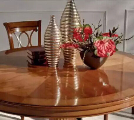 Dining table 4x Chairs Dining room Set Group Suite Table Seating group 5pcs.