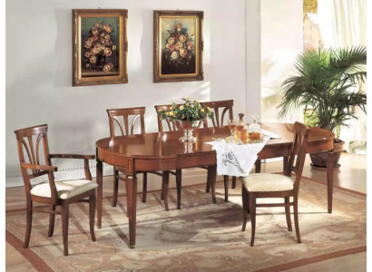 Dining room Set Ess Group Wood Table 7pcs Complete Set Dining table 6x Chairs
