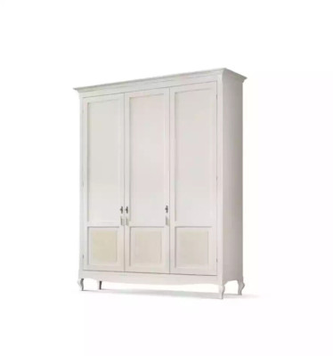 Wardrobe Bedroom Wood Classic Design Furniture White Cabinets