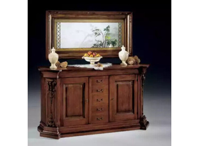 Classic s Brown Solid wood Sideboard Mirror Chest of drawers Cabinets new