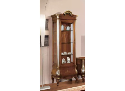 Luxurious high quality display case from brown Wood Classic Furniture Wardrobe