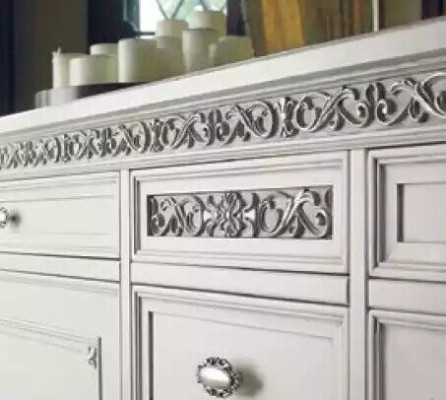 Sideboard Chest of drawers Sideboard Living room Solid Wood Wardrobe Furniture White