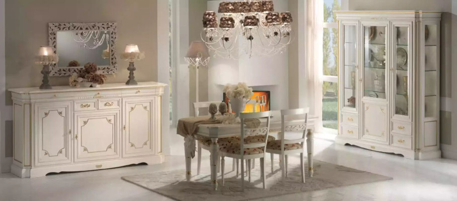 Dining set Dining set n Set Table 7 pieces. Set Sideboard Group 4x Chairs