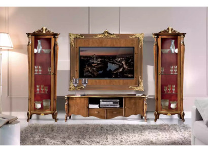 Wall unit set 4 pieces. Living room Display case TV cabinet Shelf Luxury Classic new