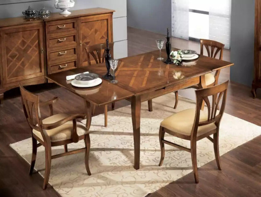 Dining table Group 4x Chairs Dining set Chair Set Table 5pcs. Set new