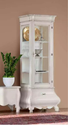 Luxury Wooden Cabinet Design Display Case White Italian Furniture Wardrobe Showcases