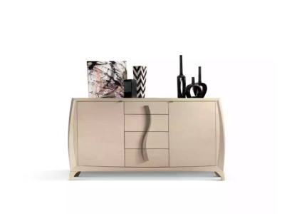 Sideboard Living room Chests of drawers Classic Wardrobe Beige Wooden cabinet new