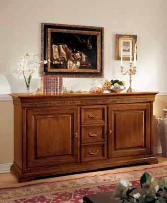 Classic Style Chest of drawers Sideboard Wardrobe Italian Furniture Brown new