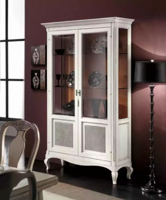 Display case sideboard showcases luxury glass wardrobe wood design furniture Italy