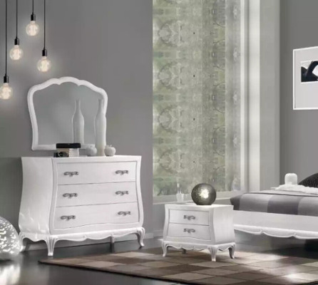 Chest of drawers with Mirror Wood Chests of drawers Modern Furniture Bedroom White new