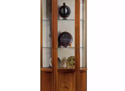 Wardrobe Brown Wood Design Furniture Display case Sideboard Display case Luxury Glass new