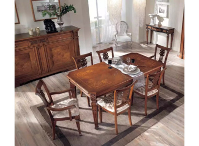 Classic r Design Dining table Table Wood Dining room Suite Brown Tables new