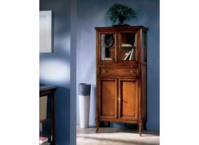 Classic Wardrobe Furniture Brown Display case showcase cabinet glass cabinet new
