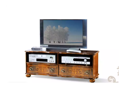 Brown TV Shelf Luxury TV cabinet Wardrobe Living room Furniture Wood Furnishings