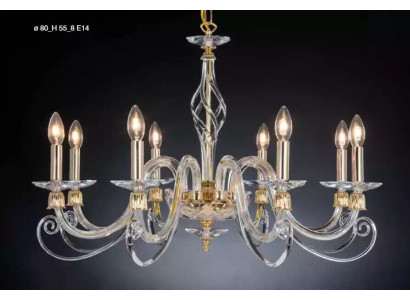 Chandelier Ceiling Light 8x Lamps Luxury Ceiling lamp Lamp Luster Crystal