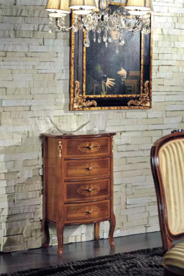 Classic Luxury Chest of drawers Brown Wood Living room Furniture Design new