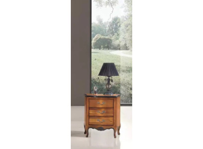 Bedside table with 3 drawer wooden cabinet design Italian furniture new