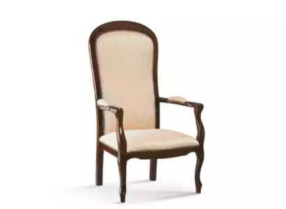 Living room Armchair 1 Seat Couch Upholstery Luxury Textile Design Wood Furniture