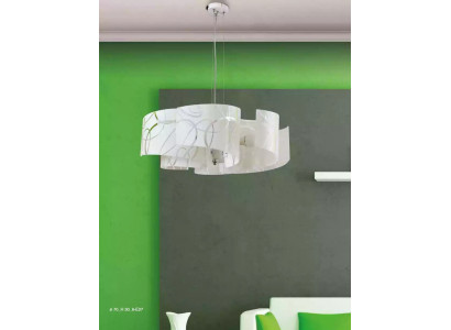 Stylish Chandelier Modern White Hanging Light with 6x Lamps