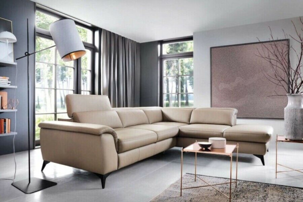Corner sofa Sofa Couch Upholstery Leather Living landscape Couches Sofas Corner