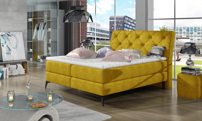 Luxury Box Spring Bed Fabric Hotel Green Beds Bedroom Furniture Design Velvet new
