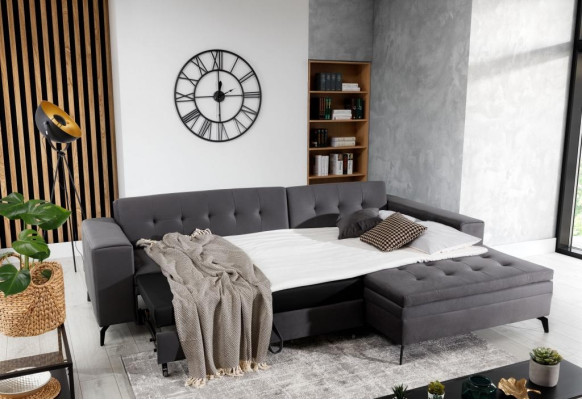 Design Living landscape L-shape Corner sofa Couch Upholstery Textile Suite Sofa Corner new